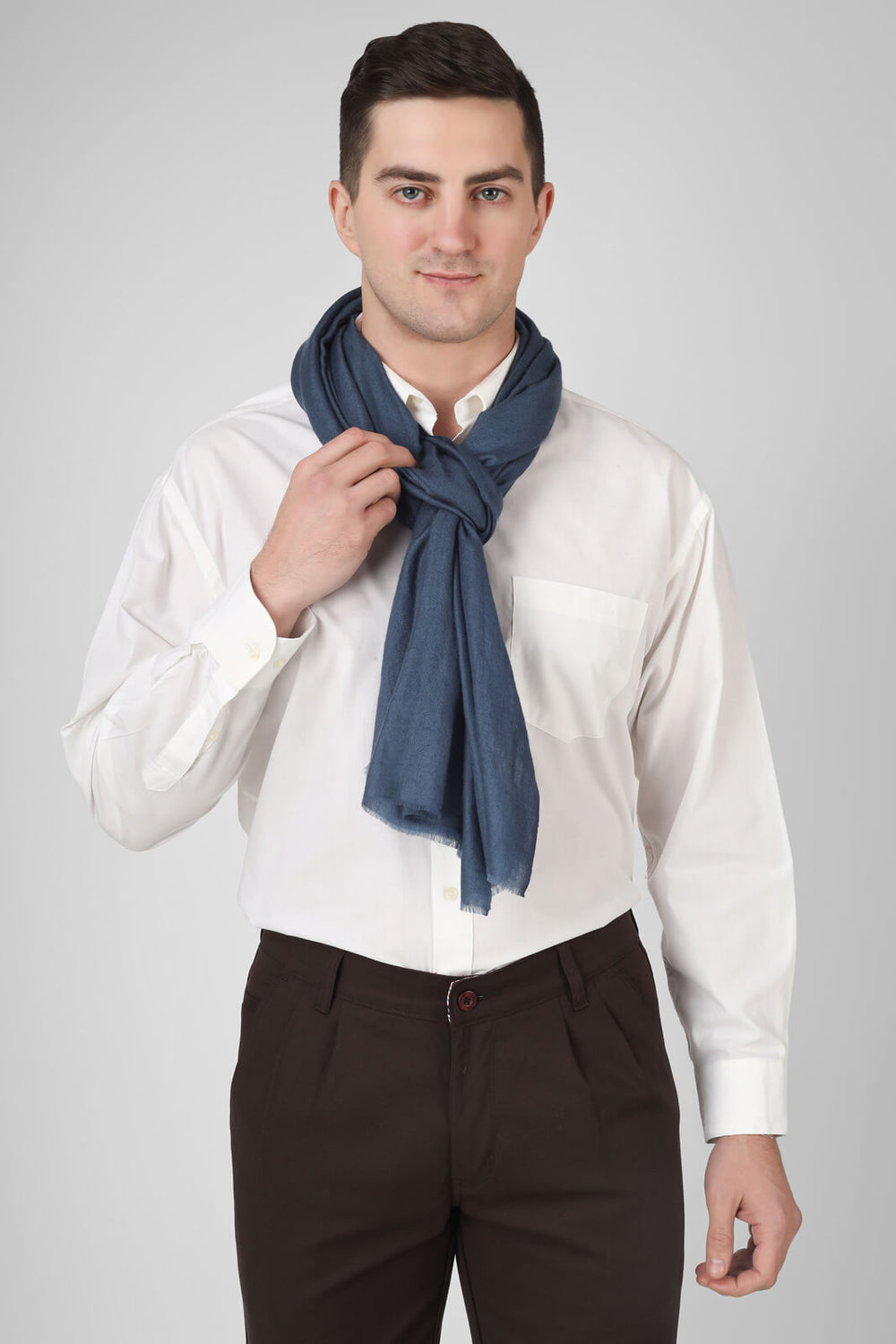 MUMBAI -  Gray Mens pashmina stole