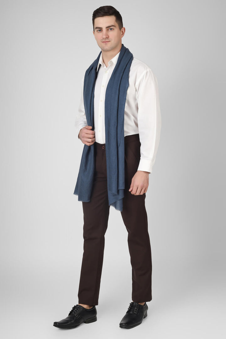 MUMBAI -  Gray Mens pashmina stole