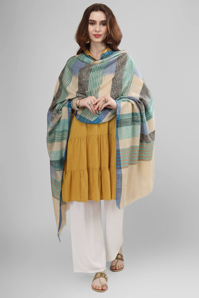 Justajoo Ikkat pashmina shawl