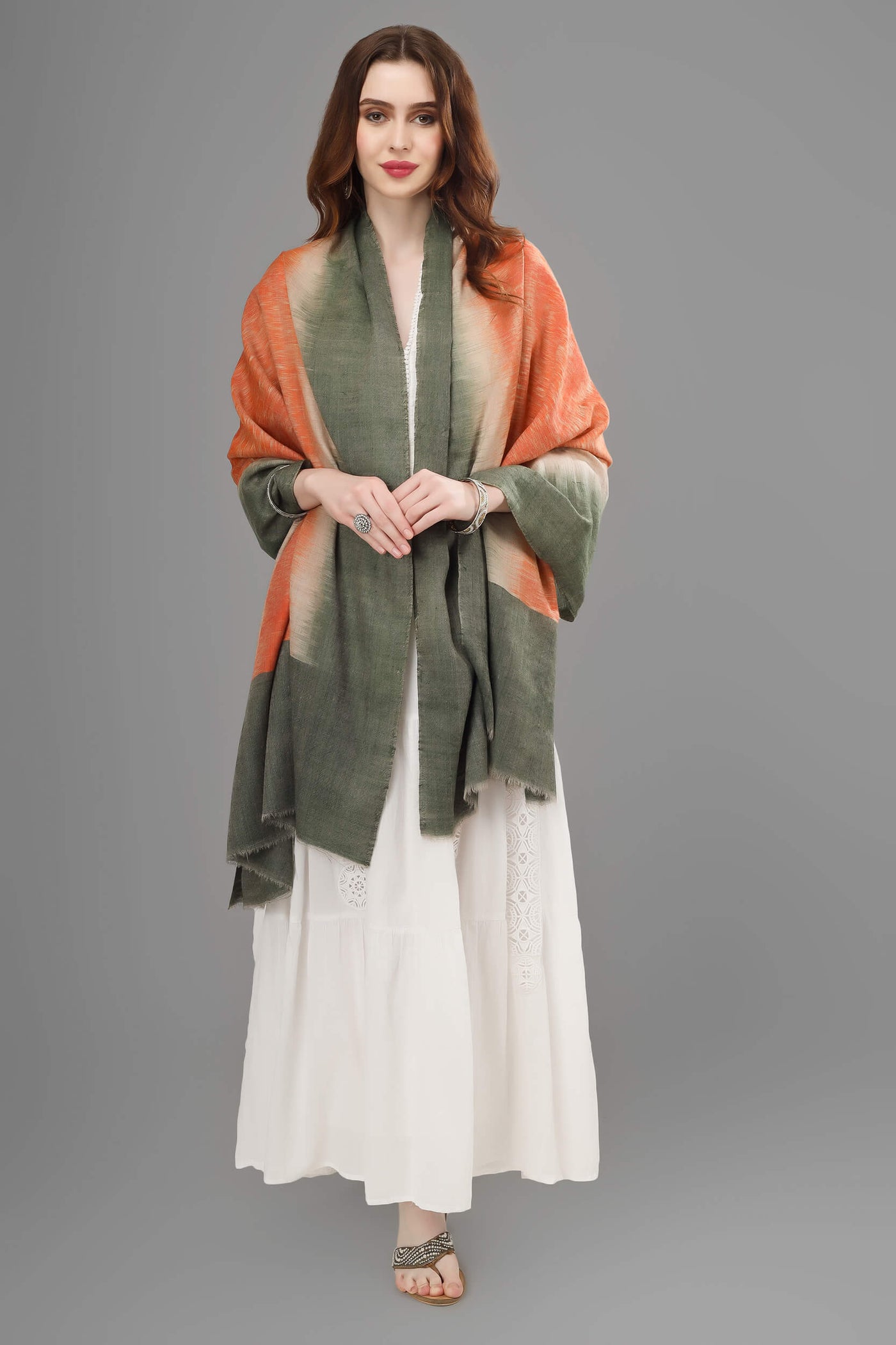 Ikkat  Fiza pashmina shawl