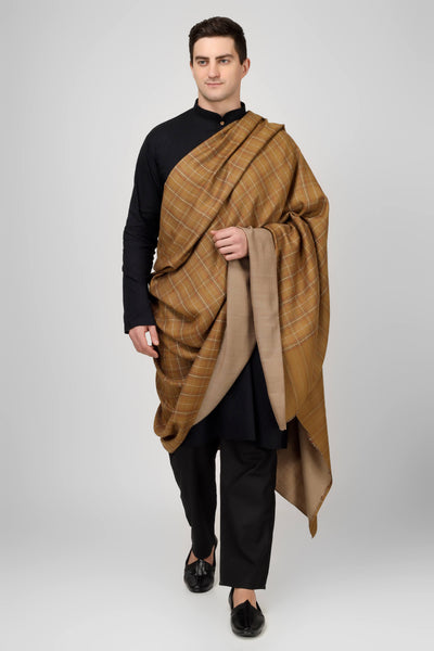 INDIAN - WEDDING - DELHI - PASHMINA- reversible mens shawl ,pashmina shawl