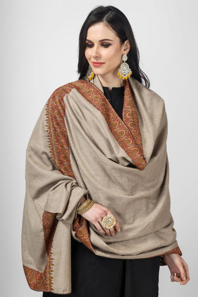 Elevate your fashion game with our exquisite collection of handmade Kashmiri pashmina shawls. Made from natural pashmina wool, our shawls feature stunning designs and intricate embroidery that are sure to turn heads. Indulge in the ultimate luxury and comfort with our premium quality pashmina wool shawls, 
