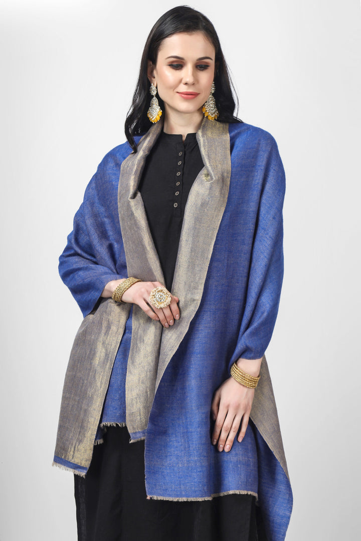 Zari reversible pashmina stole