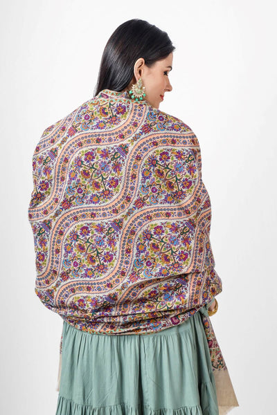 PASHMINA - Bahaar e fiza pashmina kalamkaari shawl