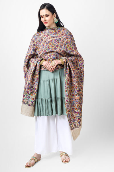PASHMINA SHAWL - Bahaar e fiza pashmina  kalamkaari shawl