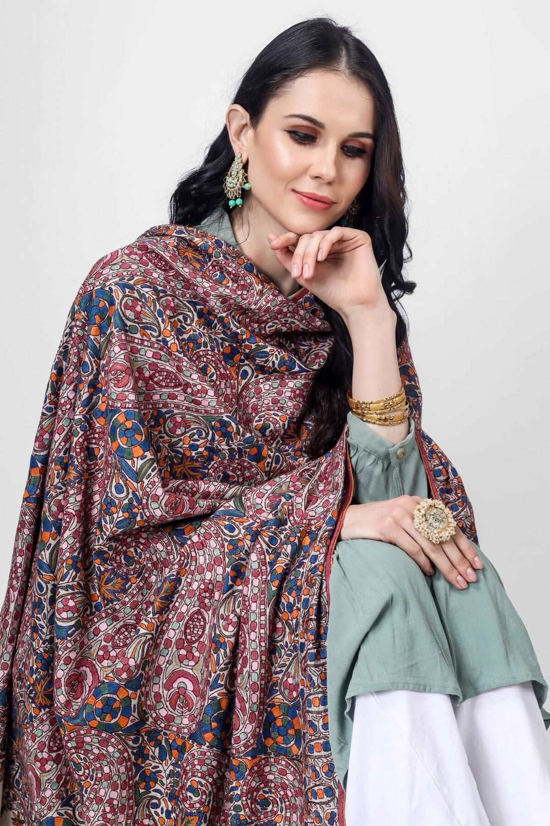 Shop Authentic Pashmina Shawls - Explore Genuine G.I. Pashmina Shawls in Delhi, Mumbai, Kolkata, Srinagar, Canada, UK, USA, and China. Elevate Your Style with Original Pashmina Elegance