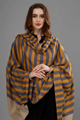 pashmina multiple color stripes shawl